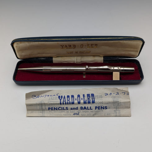 British Vintage Yard O' Red Platinine Propelled Pencil in Case